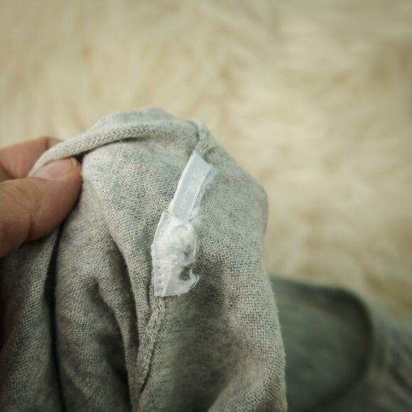 Lilly Pulitzer Size Small S Grey Gray Crew Scoop Neck Long Sleeve Cotton Sweater - Picture 6 of 7